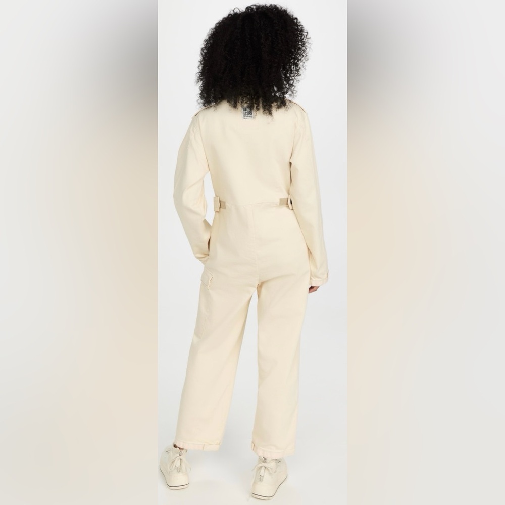 Oak & Acorn Rebelle Reserve Coverall Jumpsuit Ecru Utility Denim XS NWT - Picture 2 of 12